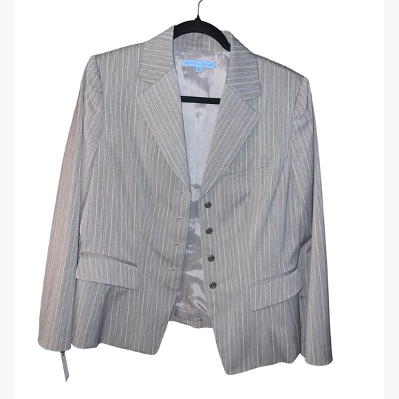 ANTONIO MELANI Jackets & Blazers - Antonio Melani gray blazer and skirt set NWT